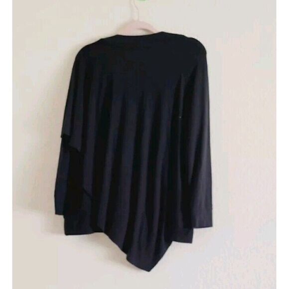 Soft Surroundings Madeline Tunic Small Petite Cape Overlay Stretch Knit Top - Picture 4 of 8